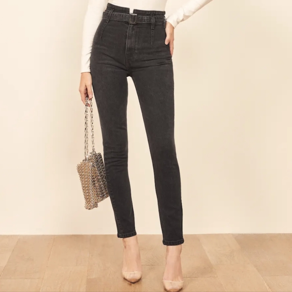 Reformation Charcoal High Rise Women Jeans - Picture 8 of 8